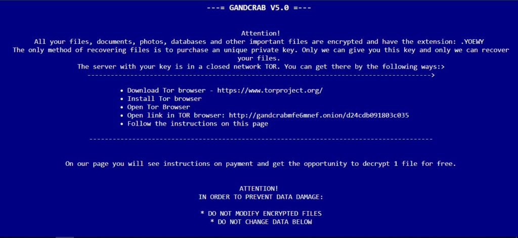 ransomware gandcrab